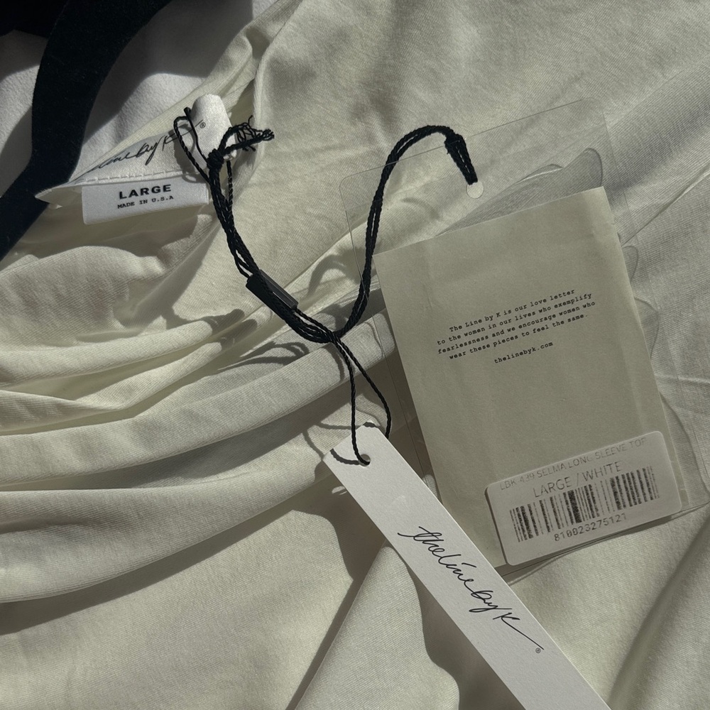 NWT The Line by K White Selma Long Sleeve Top - Picture 4 of 4